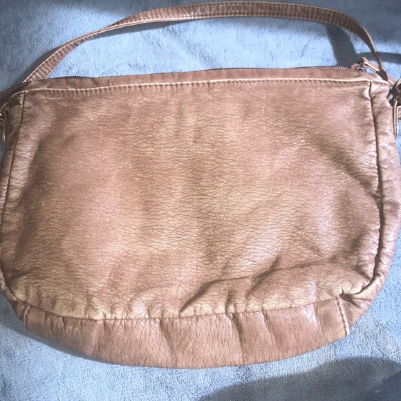 DECREE BROWN LEATHER CROSS BODY BAG - Picture 3 of 4